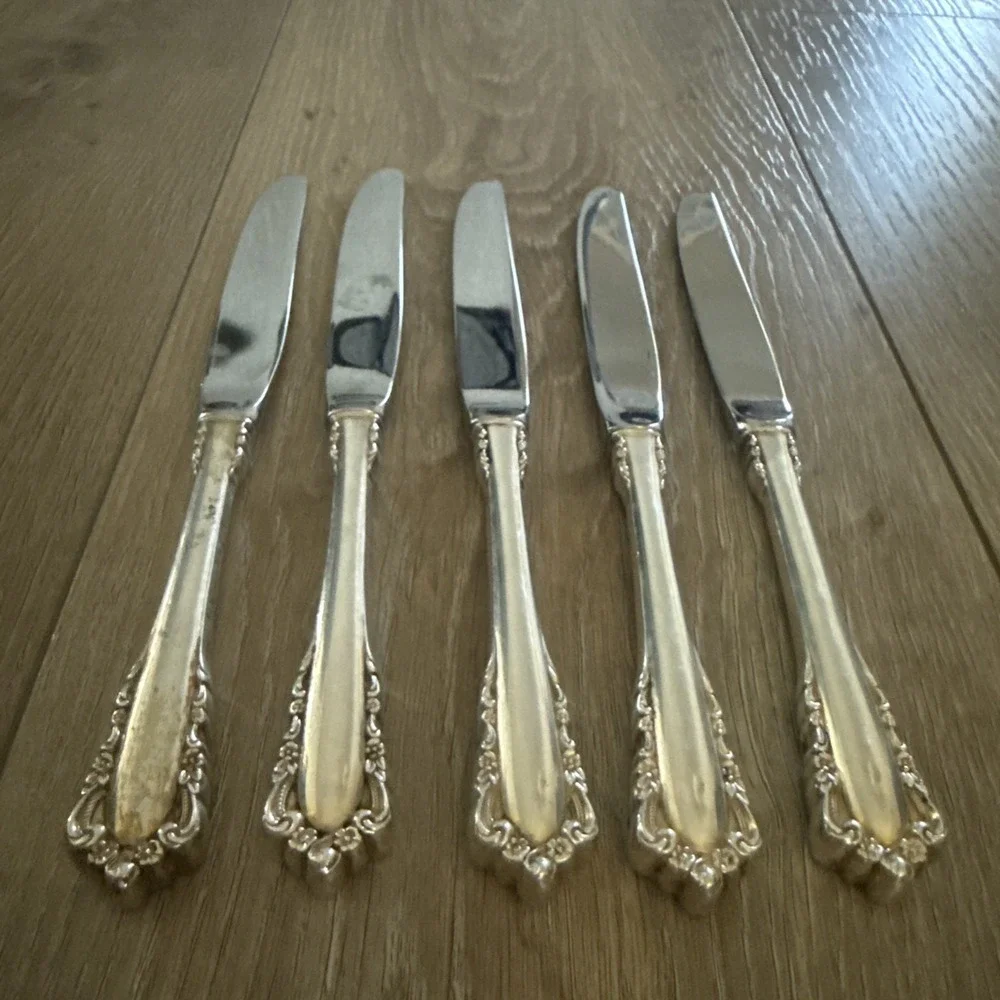 Lunt Carillon Sterling Silver Knife Set of 5 8 7/8